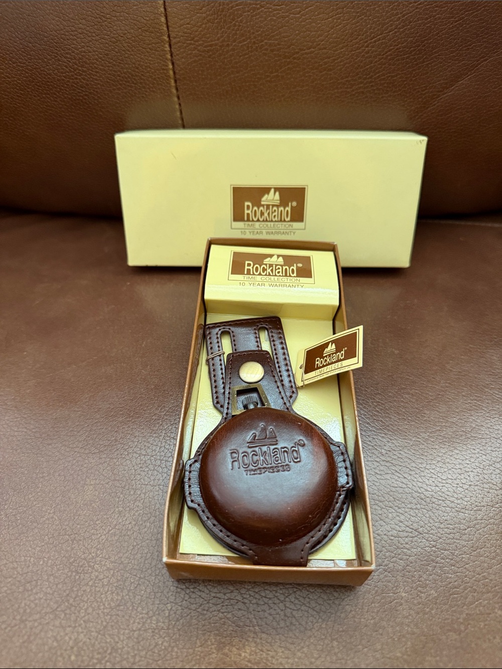 Brown Leather Watch Key Pouch